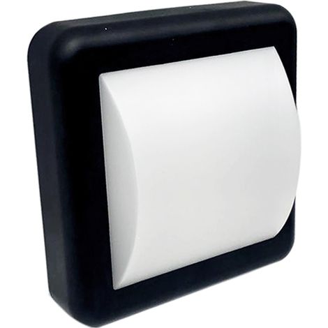 Lampada Applique LED 4w nera quadro 220v IP65 illuminazione esternaLuce Calda 3000k (1/3)
