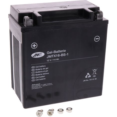 Batterie gel JMT JMTX16-BS-1 12V 14Ah (équivalent Yuasa FTH16-BS-1)