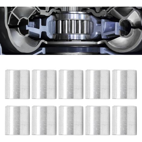 Dix piliers de support filetés en alliage d'aluminium M40,7 mm 3501-0006-0080, longueur 8 mm. (1/5)