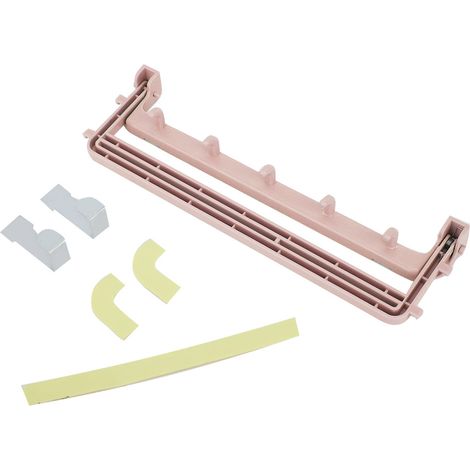 Porte-serviettes mural à ressort ABS Rose 26x8cm sans perçage pour cuisine salle de bain (1/5)