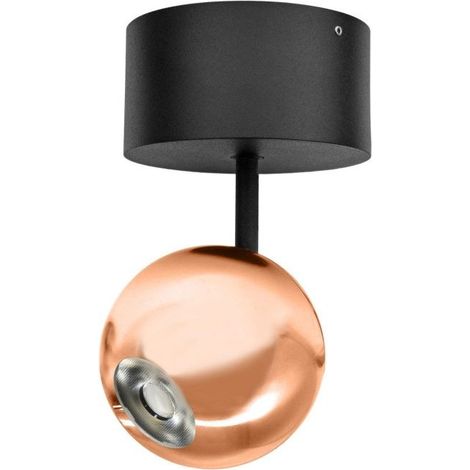 Spot De Plafond Led Bora Surface 8,5 W 36° 3000 K Or Rose, Spot Sphérique Orientable À Rendu Des Couleurs Élevé - Beneito & Faure (1/4)