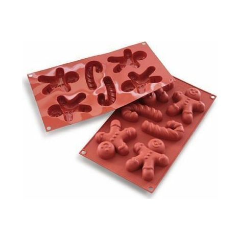 Silikomart gingerbread man stampo in silicone 9,5 x 7,8 x 2,1 qualità professionale