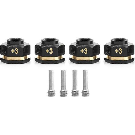 adaptateurs hexagonaux de roue de 12 mm pour voiture RC TRX4 1/10 3 mm-- (1/5)