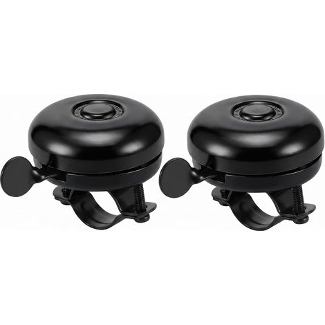 Sonnettes Vélo Vintage en Fer Noir, Klaxon Puissant Adultes et Enfants sonnettes vélo vintage en fer noir, klaxon puissant et résistant à l'eau. Fixation facile guidon 2 à 2,5 cm. (1/5)