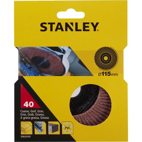Disco de hojas de lija 115mm grano 40 Stanley STA32107-XJ