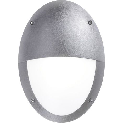 Supporto a parete TEIA Ver. Hood IP66 E27 23W Grigio (1/2)