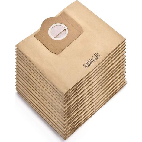 Compatibles avec les pièces détachées pour aspirateurs Kärcher, les sacs d'aspirateur à double filtration assurent une purification et une meilleure qualité de l'air.-AquaForge (1/5)