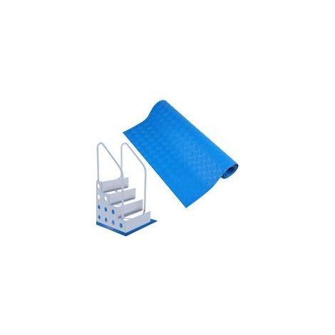 Schwimmbadleitermatte, 1,5 mm dick, rutschfeste Trittstufe für Aufstell- und Einbauschwimmbecken (Blau, 18 x 36 Zoll/ 45 x 91,5 cm) (1/5)