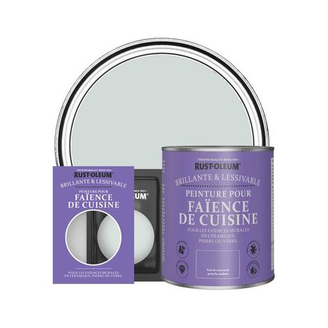 Peinture pour Faïence de Cuisine, Finition Brillante - Gris Pigeon (1/2)