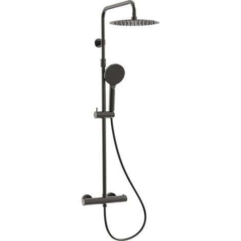 Essebagno Colonne de douche thermostatique Luisa gun métal