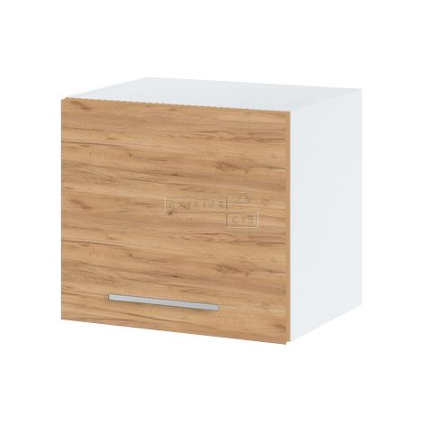Meuble haut SLIM de cuisine Bellissi Chene 1 porte relevable L 40 cm - Porte avec poignée apparente Décor chêne brut