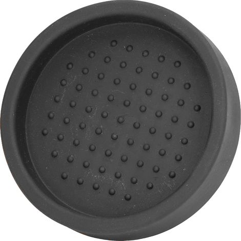 Runde Silikon-Kaffeetampermatte, weich, hitzebeständig, tragbar, für Zuhause, Schwarz (1/5)