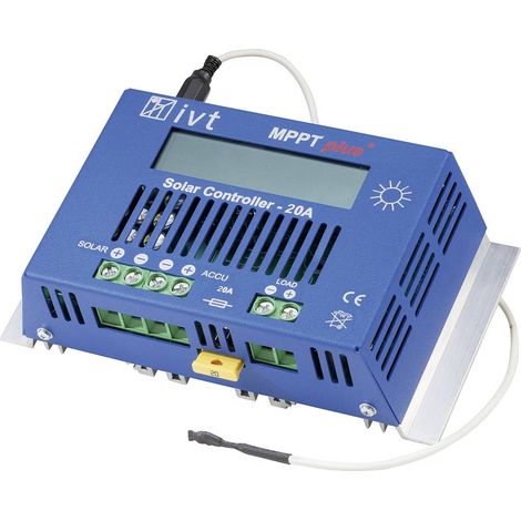Régulateur de charge solaire IVT MPPTplus 20A 12 V, 24 V 20 A A687331 (1/2)