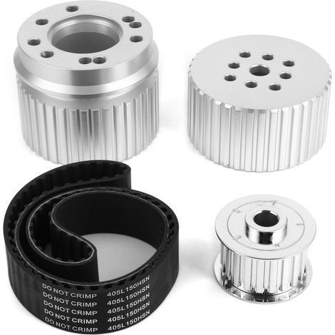 Kit de courroie crantée d'alternateur de vilebrequin de poulie de pompe à eau 2254KIT adapté pour Ford 289 302 351W (1/5)