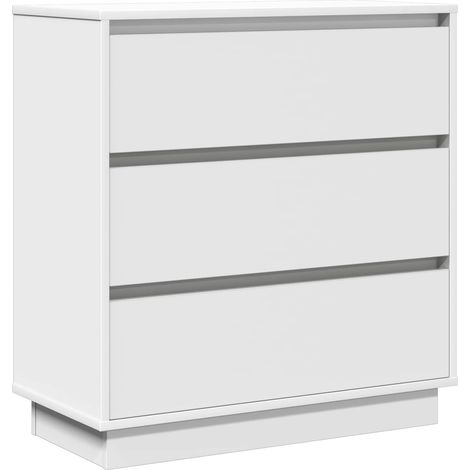 Maison Exclusive - Nachttisch mit Schubladen Weiß 71 x 34,5 x 75