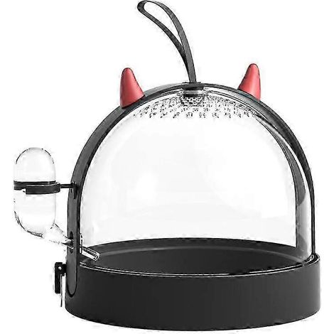 Cage de voyage pour hamster Little Devil, sans carbone, avec accessoires, 18,2 cm x 18,2 cm x 15,7 cm (1/4)