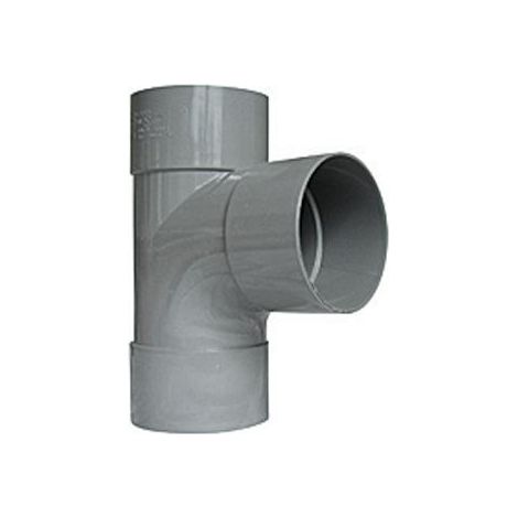 TE PIED DE BICHE PVC A 87.30° POUR EVACUATION FEMELLE (1/2)