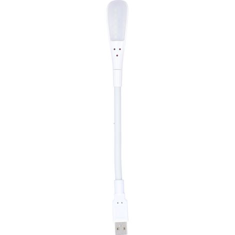 Lampe De Chevet LED USB - Lumière Blanche Douce - Bras Flexible Pour Lecture Et Voyage - 1 Pièce (1/5)