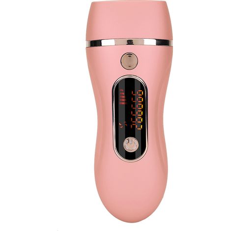 Épilateur à lumière pulsée (IPL) 990 000 flashs, usage domestique et professionnel, pour le visage et le corps, prise américaine 110-240 V (rose) (1/5)