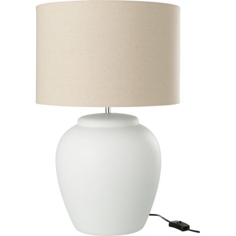 Lampe à Poser en Céramique "Méli" 60cm Blanc (1/3)