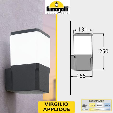 Applique da parete esterno FUMAGALLI "VIRGILIO APPLIQUE" - CCT