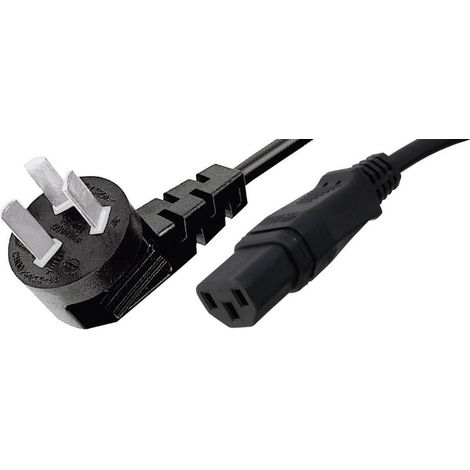 HAWA 1008258 appareils IEC Câble de raccordement noir 2.00 m W29869 (1/2)