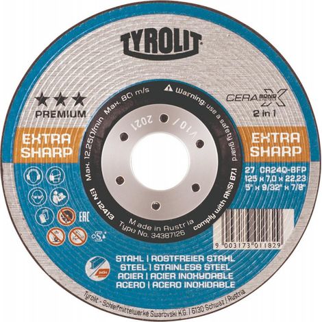 Millstone Cerabond 230X7Mm Ca24Q-Bfk Tyrolit