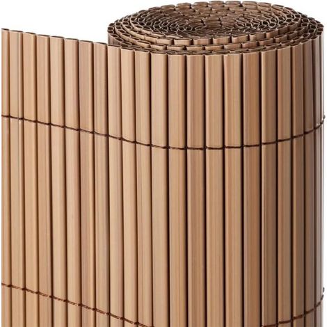 Cañizo PVC Marrón Cañizo Ocultacion PVC Doble Cara 2 x 3 metros Valla Privacidad Pantalla PVC Valla Decoracion Exterior (1/5)