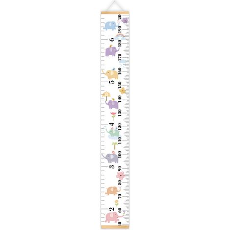 Étiquette de taille pour enfants, motif animal, toise amovible, tableau de croissance (1/5)