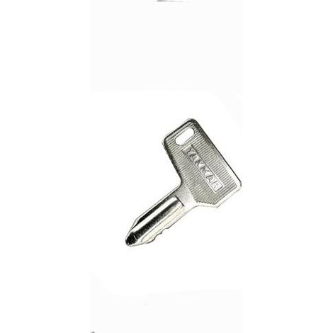 Clé de contact - Yanmar - Compatible minipelles/tractopelles/micro-pelles/chargeuses - Finition chromée