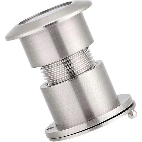 Judas de porte grand angle 28 mm avec cache de confidentialité renforcé - Chrome brossé (1/5)