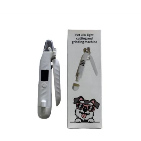 Coupe-ongles et lime à ongles LED pour animaux - Coupe sûre et précise avec lumière de repérage de la veine (1/3)