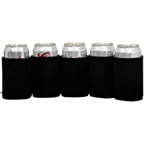 Lot de 40 manchons isolants en néoprène pour canettes de bière, gobelets et bouteilles (blancs) (1/4)