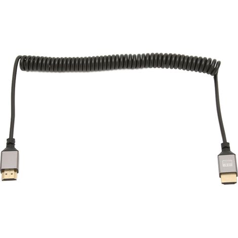 Câble HDMI Haute Vitesse 4K 60Hz en Spirale pour PC, Téléviseur, Écran et Caméra (1/5)
