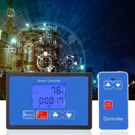 Contrôleur de vitesse pour moteur à courant continu à balais avec télécommande, 6,5 V-55 V, 30 A, écran LCD, minuterie de marche/arrêt. (1/5)