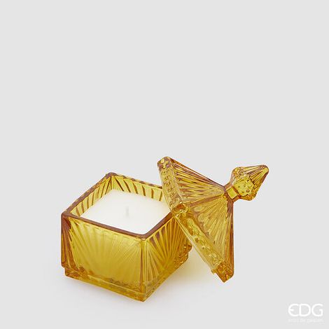 EDG Enzo De Gasperi Candela Jasmine Con Profumo H.12 L.6,5 L.6,5 C4 Ambra Scatola Regalo