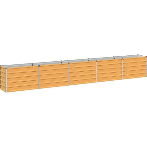 vidaXL Cama de Jardín Elevada Natural 400 x 40 x 55 cm (1/2)