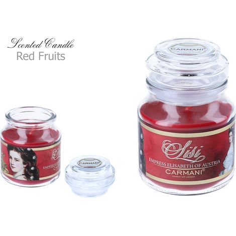 Carmani, pequeña vela aromática americana - Sisi - Frutas Rojas