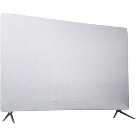 Housse de protection anti-poussière pour écrans de 43, 49, 55, 65", 65", en tissu extensible doux pour la plupart des marques de téléviseurs d'intérieur, anti-rayures et anti-poussière - Noir (1/5)