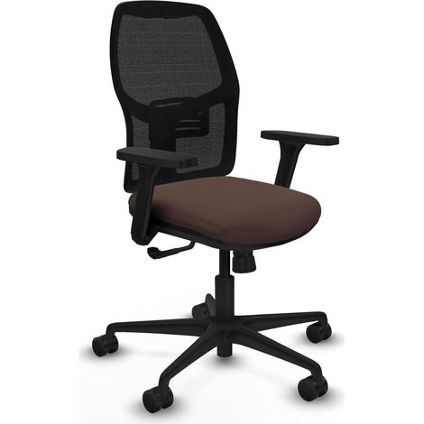 Sedia da ufficio piqueras y crespo Alfera nero mesh similpelle (1/2)