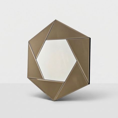 Wandspiegel mit geometrischem Design 60x70 cm Status (1/5)