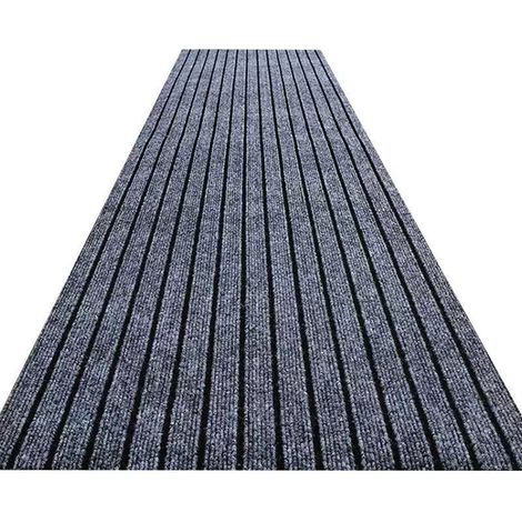 1 Tapis Cuisine Antidérapant, Polyester durable, Patins en caoutchouc, Absorbant, Pour Cuisine Salon Entrée - Gris (1/5)