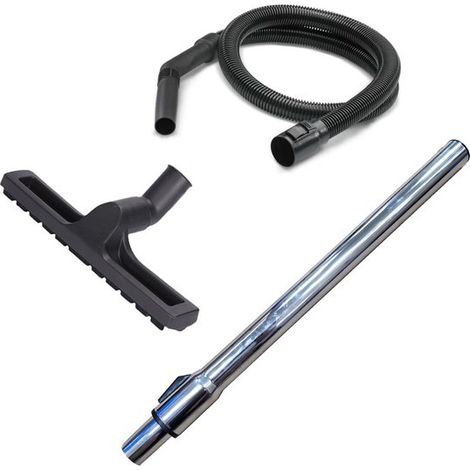 Juego de tres piezas de manguera, cepillo y tubo telescópico para aspiradora, Serie Karcher NT, Compatible con Karcher NT18, NT20 y NT30, Negro (1/5)