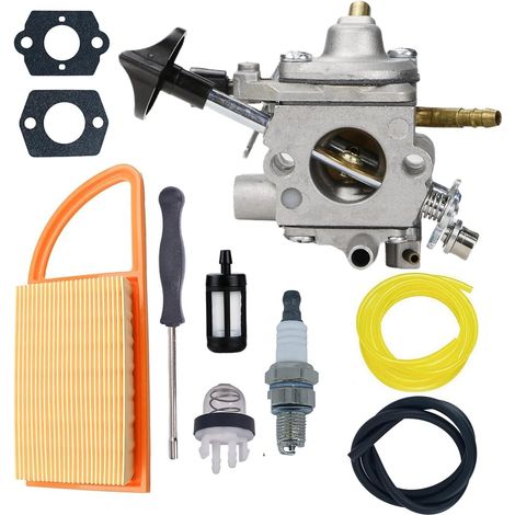 Lot de 2 Kit carburateur compatible souffleur Stihl BR500 – BR600 Zama C1Q-S183, pièces rechange, entretien complet (1/5)
