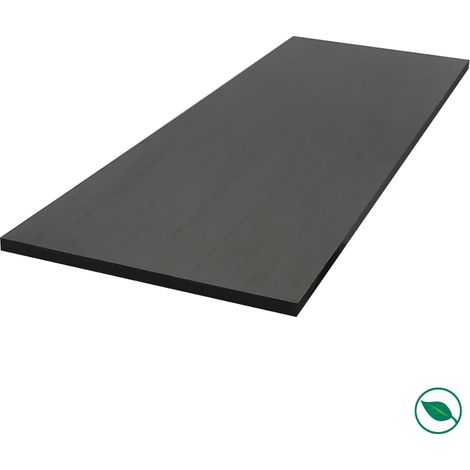 Forestea – Tablette bois mélaminée 1200 x 300 x 18 mm – Couleur noir élégant – Label PEFC 70% – Pour aménagement intérieur