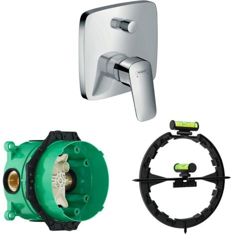 HANSGROHE Façade Logis Mezclador de bañera empotrado Cromo con cuerpo incorporado y herramienta