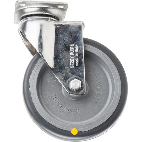Roulettes industrielles Pivotante RS PRO, Diam 100mm, 60kg ( Prix pour 1 )