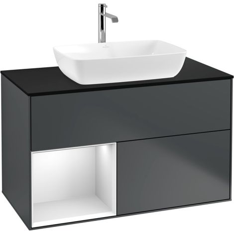 Villeroy & Boch F772MTHG Meuble sous-lavabo Finion F77 (1/2)