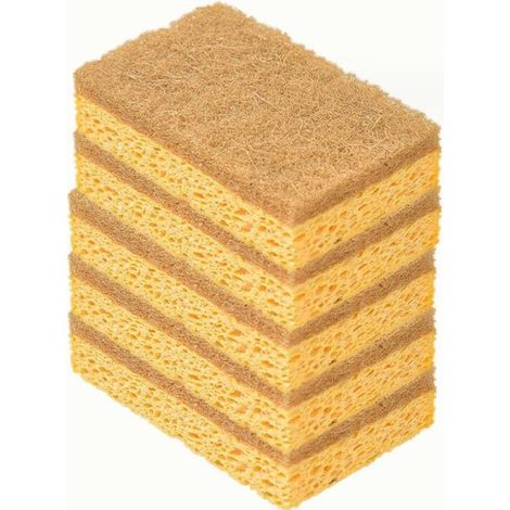 5 pièces Chiffons en Tissu Block Sponge Vaiss ménage Coussin de Nettoyage Casquette Lave-Vaiss éponge Vaiss Bloc de Vaiss Nettoyage artefact Cuisine Serviettes de Cuisine (Size : 2) (1/5)