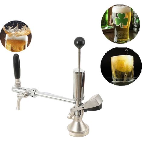 Dispensador de cerveza, acero inoxidable, 4 pulgadas, aproximadamente 1943 g, funcionamiento manual, resistente a la corrosión. (1/5)